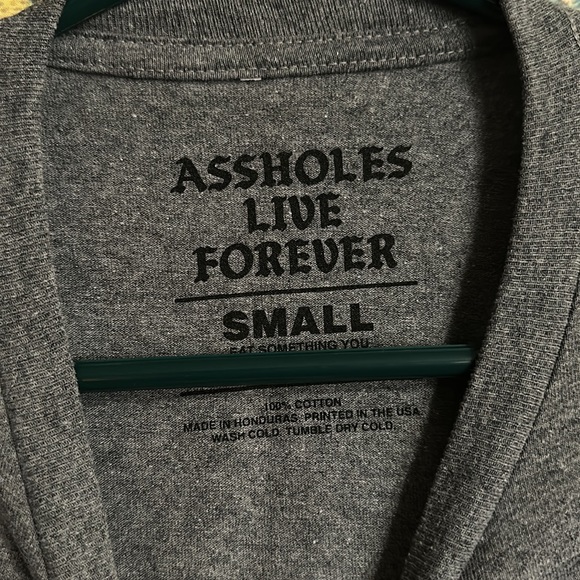 Assholes Live Forever Gray Long Sleeve - Picture 3 of 4